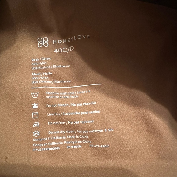 Honeylove CrossOver Wireless Bra Full Coverage Comfort Size 40C/D NWT - Picture 8 of 9